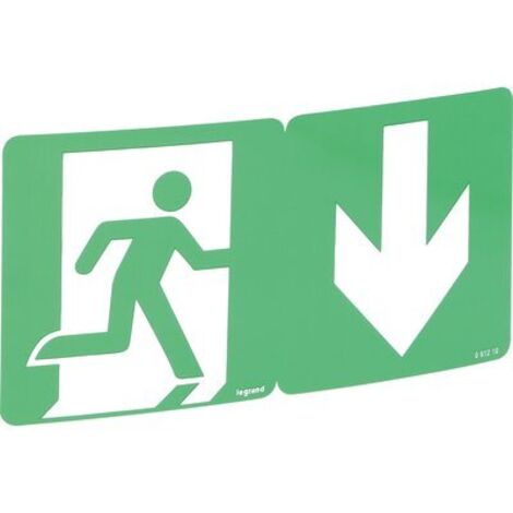 Étiquette signalisation évacuation mobile