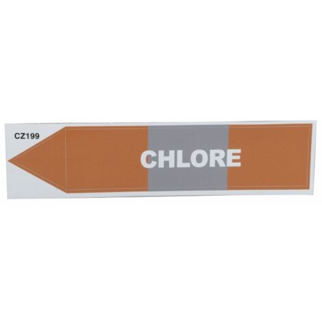 Étiquette souple adhésive chlore (X 10) - DIFF
