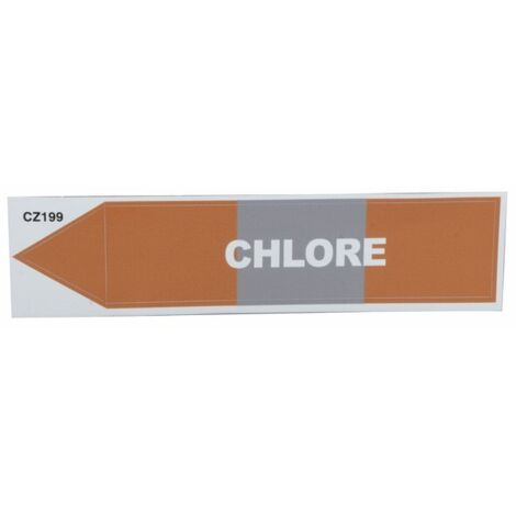 Étiquette souple adhésive chlore (X 10) - DIFF