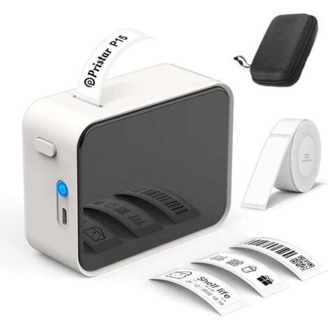 Etiquette，Portable Imprimante d'étiquettes - imprimante etiquette Bluetooth thermique étiqueteuse,Utilisé au bureau,code à barres,petite entreprise,magasin,Maison, Bure au, école，Compatible avec Andro