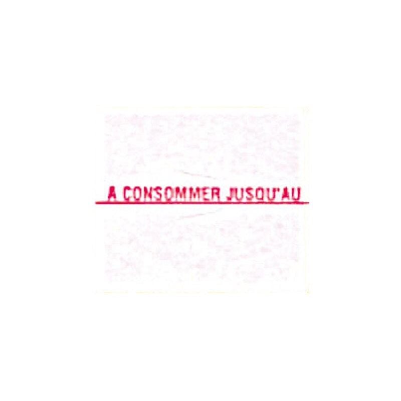 Etiquettes 'a consommer jusqu'au' 18 x 16 mm Sato Duo - Rouleau de 1500 - Lot de 14