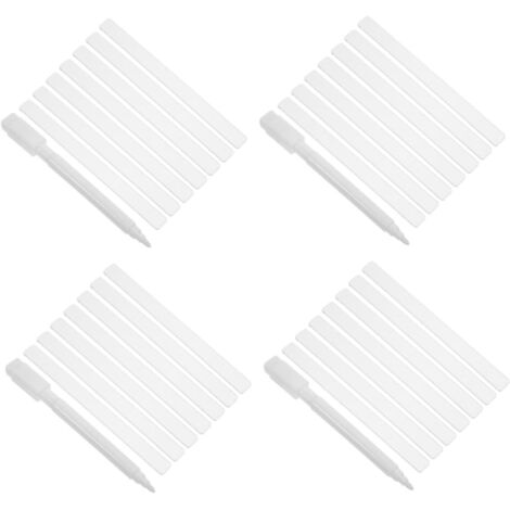 Étiquettes acryliques pour plantes, étiquettes de jardin avec feutre pour tableau blanc, 65 pièces