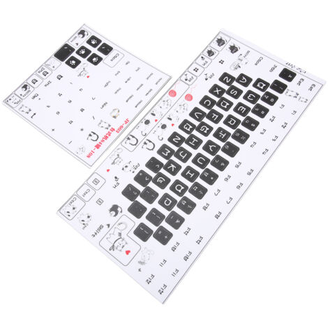 Étiquettes adhésives givrées pour clavier, décorations personnalisables PC, design mignon et créatif