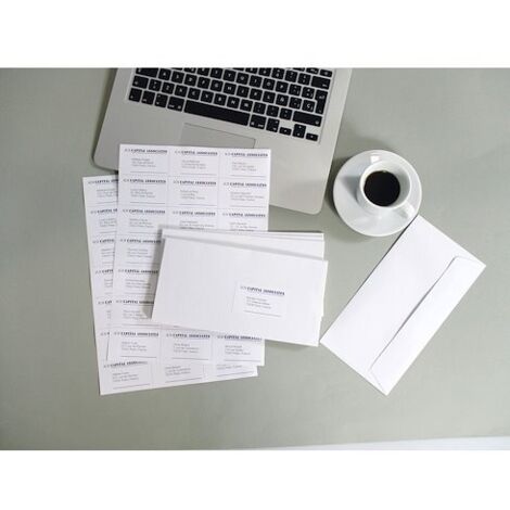 Étiquettes adresses multi-usages 70 x 70 mm Agipa 102167 blanches - Boîte de 1200