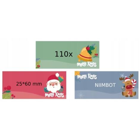 Étiquettes autocollantes NIIMBOT 25 x 60 mm, 110 pièces, cadeaux