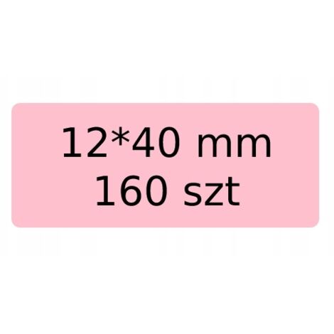 Étiquettes autocollantes NIIMBOT ROSE 12 x 40 mm, 160 pièces