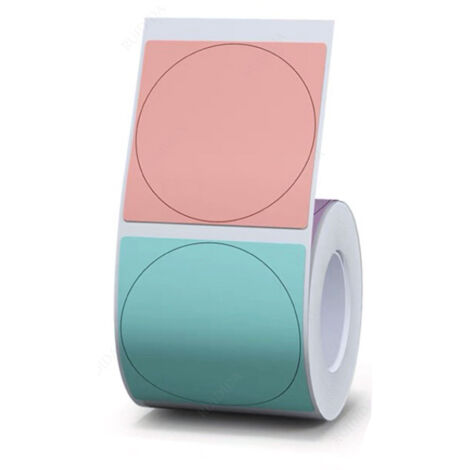 Étiquettes autocollantes transparentes blanches B21 B1, papier thermique, rouleau de 1 à 5, pour imprimante d'étiquettes, étiquettes de prix pour bijoux B3S, couleur 41 x 41 mm