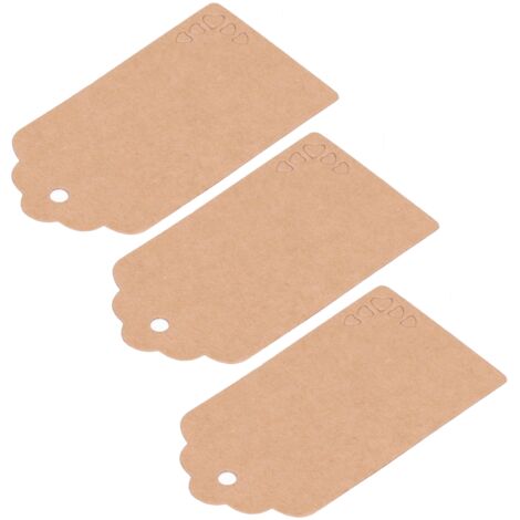 Étiquettes Cadeau DIY 100 Pièces en Papier Kraft avec Corde Jute 30m - Idéal pour Mariage, Noël, Anniversaire - Couleur Naturelle Double Face