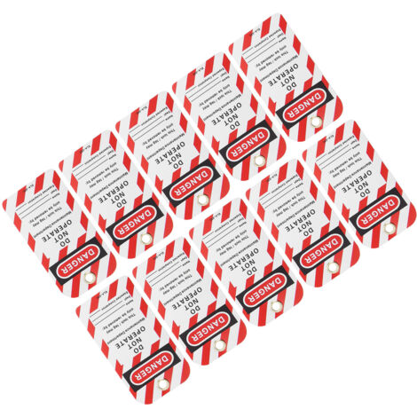 Étiquettes Danger Interdiction d'Utilisation - Lot de 10, Autocollants PVC pour Matériel Industriel