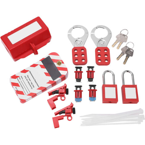 Étiquettes de cadenassage et cadenas pour disjoncteurs, sécurité électrique et industrielle