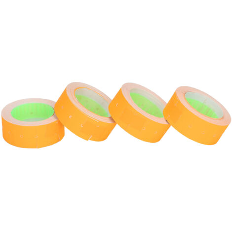 Étiquettes de prix 15000 pièces pour étiqueteuse M5500 MX5500, 21x12mm, orange, 3 rouleaux