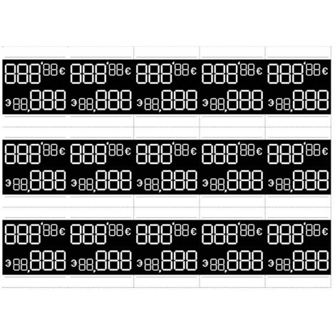 étiquettes De Prix Personnalisables, 54 X 33 Mm