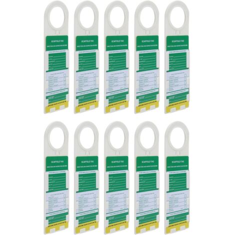 Étiquettes de Sécurité pour Échafaudage, Panneaux de Verrouillage pour Travaux Chimiques et Électriques
