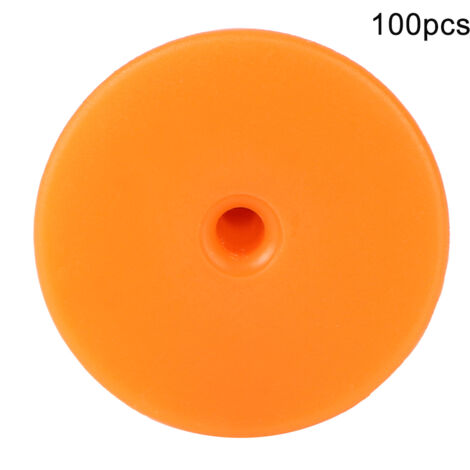 Étiquettes d'oreille numérotées pour bétail, 100 pièces, orange, ronde 30mm, pour porcs, vaches, moutons.