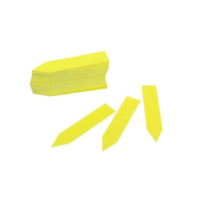 Fei Yu - tiquettes et panneaux pour plantes durables, lot de 100, jaune