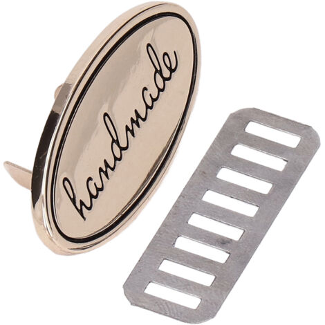 Étiquettes personnalisées écologiques pour accessoires en cuir, plusieurs coloris, fabrication artisanale durable, or brillant