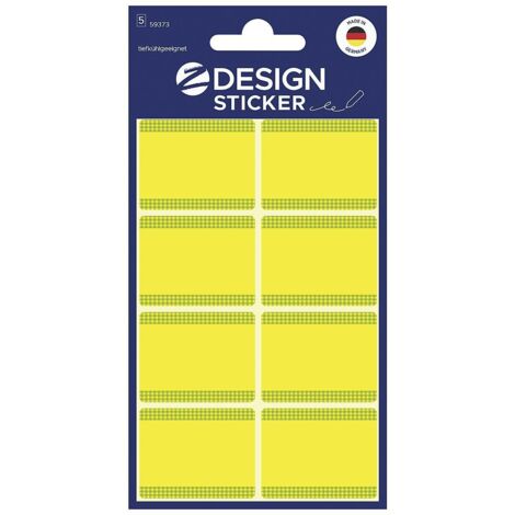 Étiquettes pour congélateur Avery AV-59373, motif Z, 36 x 28 mm, 40 pièces, jaunes