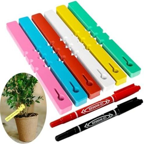 Étiquettes pour Plantes en Plastique 300 pcs Etiquette Potager Etiquettes Jardin Permettant de Repérer et Marquer Différents Arbres Fruitiers Ainsi Que 2 x 21 cm (300) -