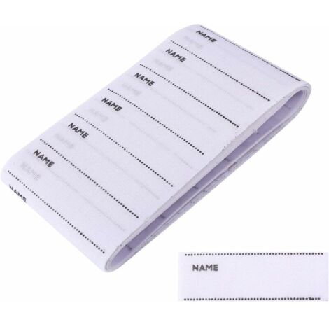Etiquettes pour vêtements, 200Pcs Etiquettes thermocollantes sur tissu pour la couture de vêtements personnalisés pour les unifor