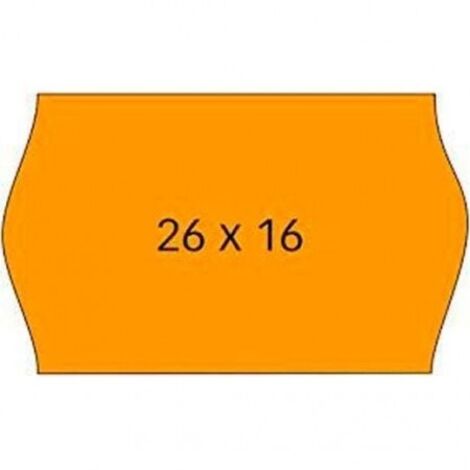 étiquettes Prix Apli Oranges Amovibles Amovibles, 26x16mm, Oranges, 6000 Unités - Apli
