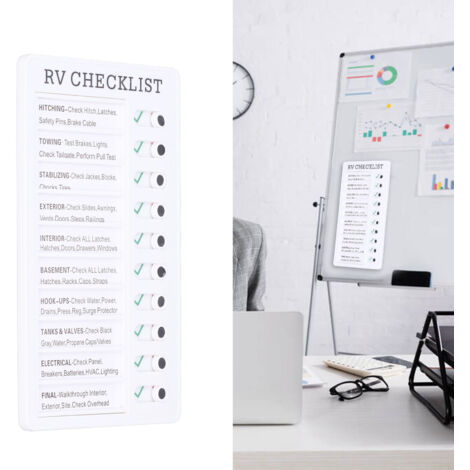 [Étiquettes réutilisables] [Aucune marque déclarée] [Étiquettes réutilisables planche organisateur PVC Portable effaçable] [Planche de tâches PVC détachable lavable]