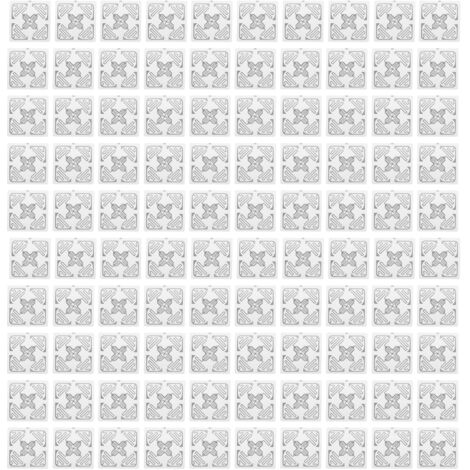 Étiquettes RFID UHF 100 pièces, étiquette d'identification électronique 860 à 960MHz pour la gestion des actifs d'entrepôt 50x50mm