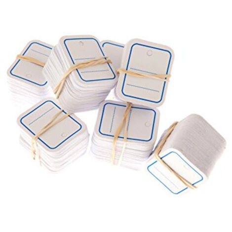 Étiquettes textiles neutres bleues 30x37mm - AGIPA 1000 pièces