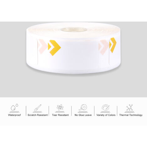 Étiquettes thermiques imprimables, code-barres, prix, taille, nom, vierges, imperméables et résistantes à la déchirure, 12 x 22 mm, 260 étiquettes/rouleau, pour l'organisation de la maison, les superm