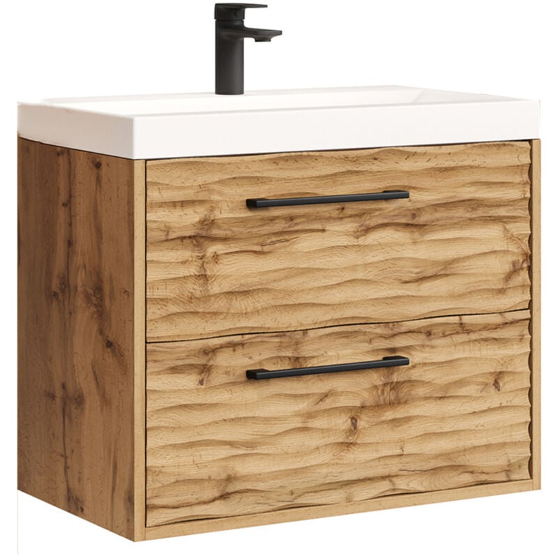 Badplaats Meuble de salle de bain Etna 01 60 cm - Chêne - Lavavo