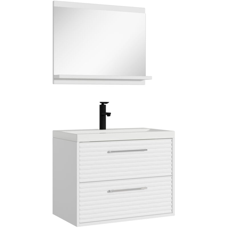 Badplaats Set de meuble de salle de bain Etna 02 60 cm - Blanc -