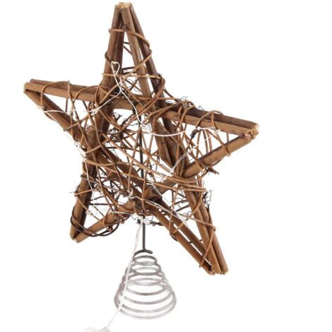 Étoile de Cime pour Sapin de Noël - Décoration Festive Étoile de Cime Brillante