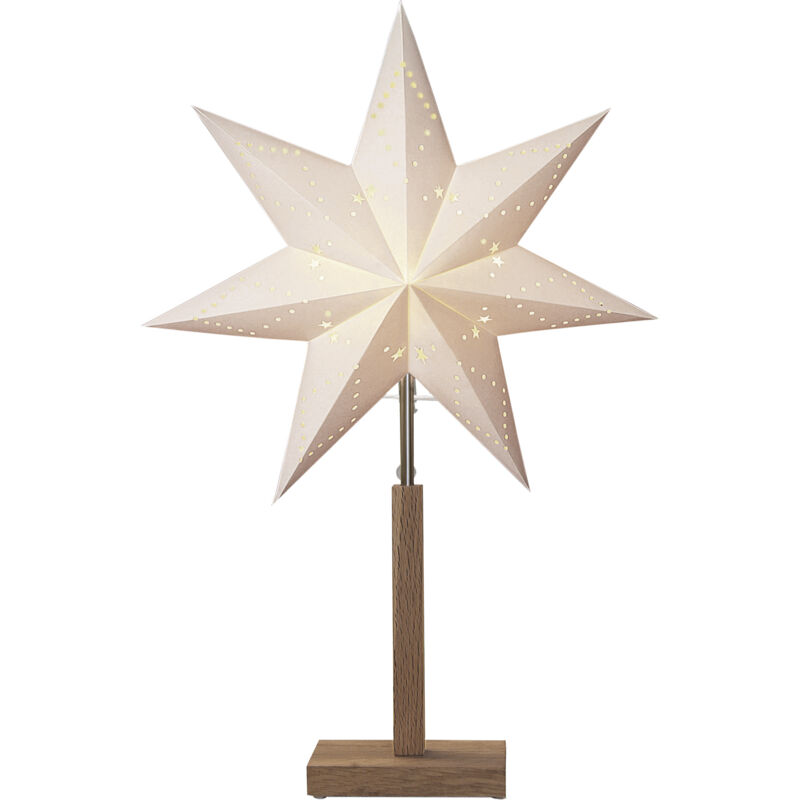 Étoile de fenêtre Star Trading avec éclairage Fenêtre de décoration de Noël éclairée Décorations de Noël à l'intérieur Étoile en papier illuminée