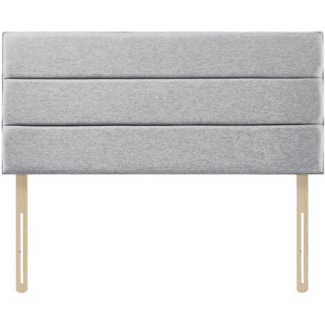 SERENE LIVING 3ft Single 20" Headboard - Light Grey