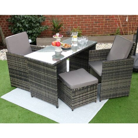 4 seater cube cheap outdoor dining set