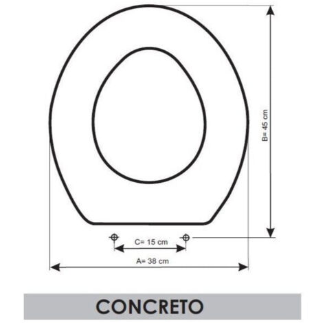 ETOOS 02142108 CONCRETO Tapa WC Roca Blanco - ref: 02142108