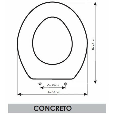ETOOS 02142108 CONCRETO Tapa WC Roca Blanco - ref: 02142108