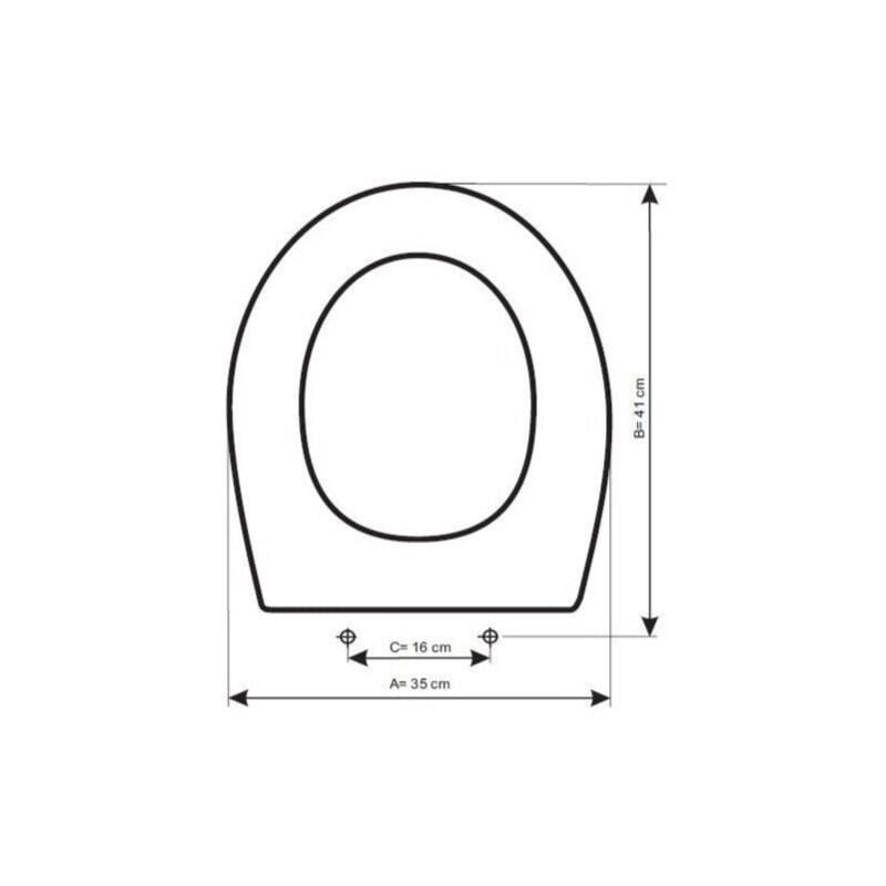 Etoos - 02554108 mideo Tapa wc Jacob Delafon Blanco - ref: 02554108