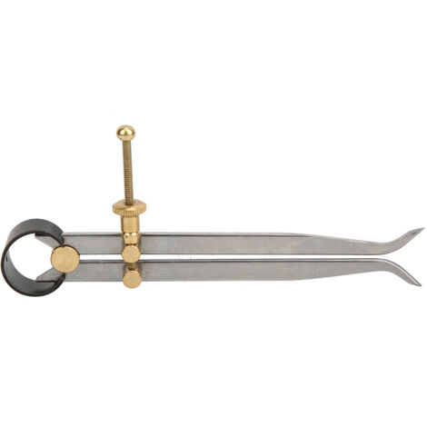 Étrier à ressort en acier carbone trempé 150 mm avec jambes en laiton pour marquage et mesure