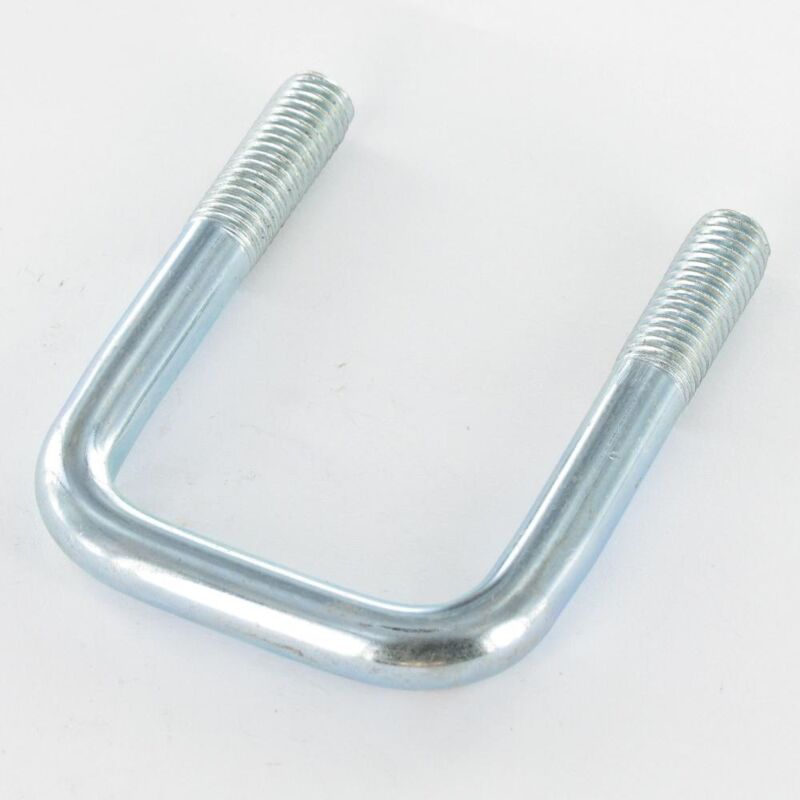 Etrier Acier zingué blanc fond droit ou plat 65/42/65 M10/25/25 | Conditionnement: 50 pieces