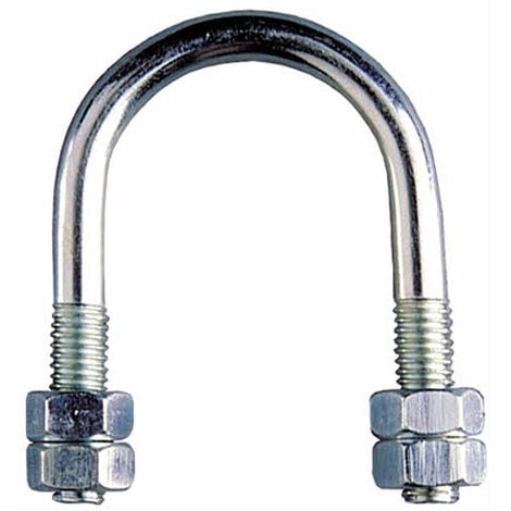 Étrier de fixation pour tube - Zingué M6 - Ø33 x 42 - Boite de 50