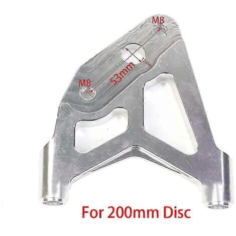 Étrier de frein à disque de moto Rpm Caliper, entraxe 82 mm, universel, pour disque flottant 200 mm/220 mm avec support adaptateur – support B 200