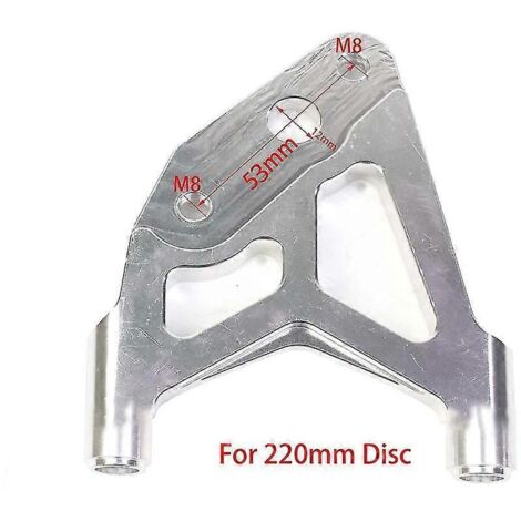 Étrier de frein à disque de moto Rpm Caliper, entraxe 82 mm, universel, pour disque flottant 200 mm/220 mm avec support adaptateur – support B 220