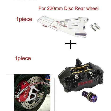 Étrier de frein de moto Rpm, disque de 82 mm, pour scooter Yamaha Aerox Jog Bws Nmax Xmax Rsz Wisp Force Dirt Pit Bike Grom Dio--220 Noir D