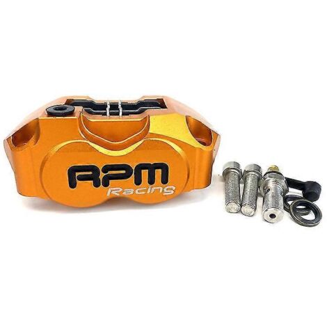 Étrier de frein universel RPM 82 mm pour moto Yamaha Aerox Nitro, pompe de frein RSZ Jog BWS Zuma 50 RR RSZ Turtle King Radiant - Orange