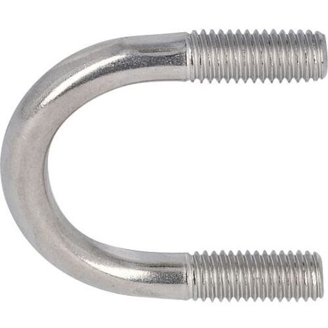 Étrier en acier rond forme A, sans écrous ni rondelles art. 3570 A4 A 38 diamètre nominal 25 - M 8 conditionnement : 10