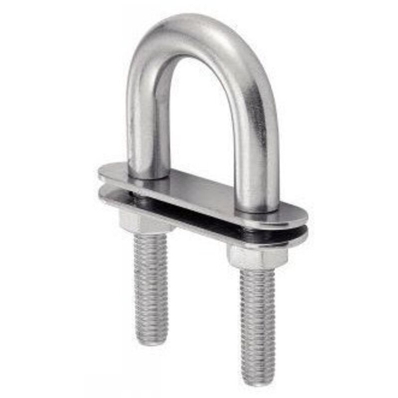 Vis-express - trier En u Avec Double plaques Inox A4 6X90-5 pièces