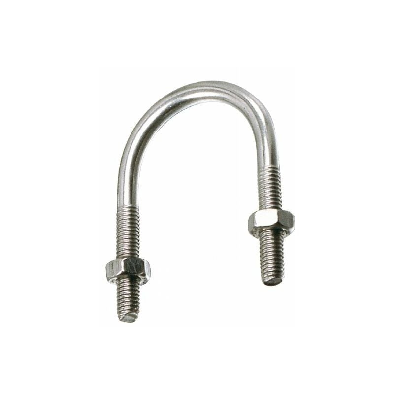 Etrier fileté pour tube iso avec écrous - Inox A4 Ø168 mm - Unité