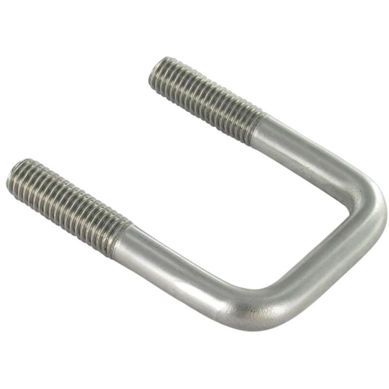 Etrier Fond droit ou plat 125X102X105 M12/30/30 Inox A4-3 pièces