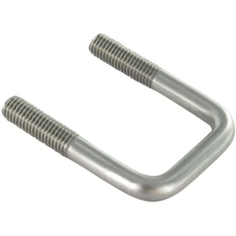 Etrier Fond droit ou plat 60X42X60 M10/30/30 Inox A4-1 pièce
