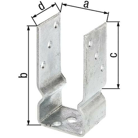 Etrier forme U, type 451 71x150mm, galvanisé a chaud